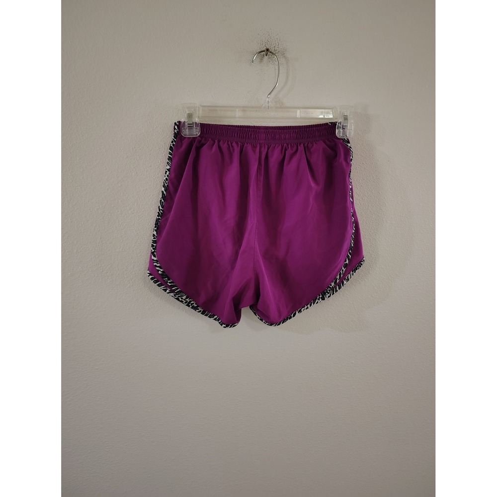 Nike Dri-FIT Tempo Running Shorts Purple Magenta Zebra Print Trim Womens XS